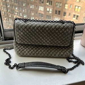 Bottega Veneta velvet Olimpia bag